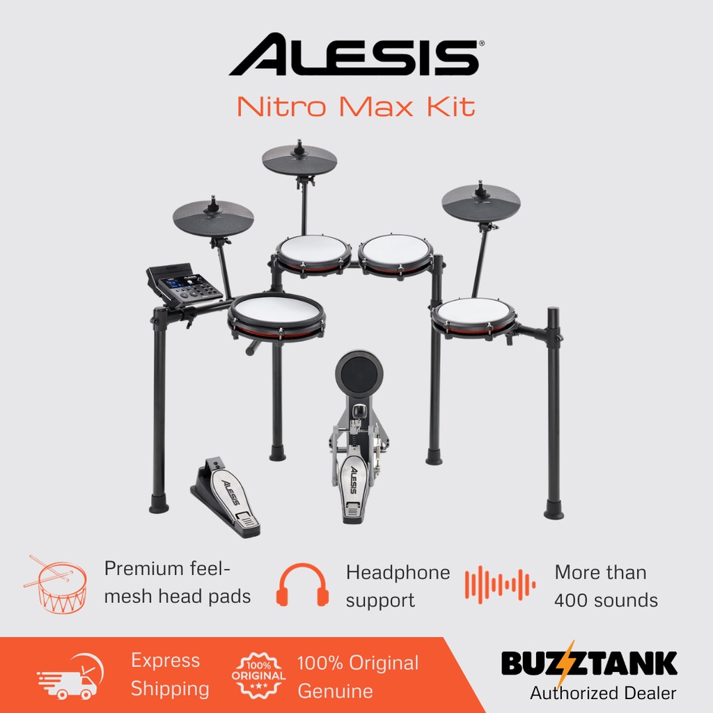 Комплект електронни барабани Alesis Nitro MaxКомплект електронни барабани Alesis Nitro Max  