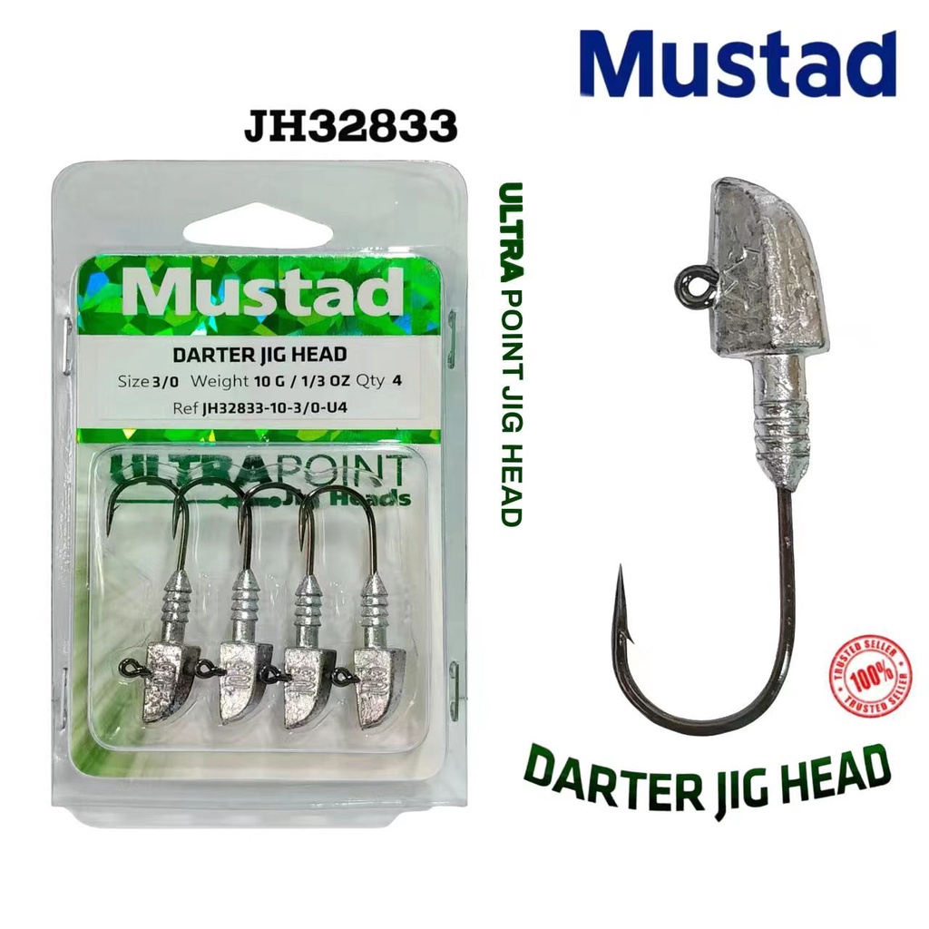 MUSTAD DARTER JIG HEAD FISHING HOOK (JH32833)