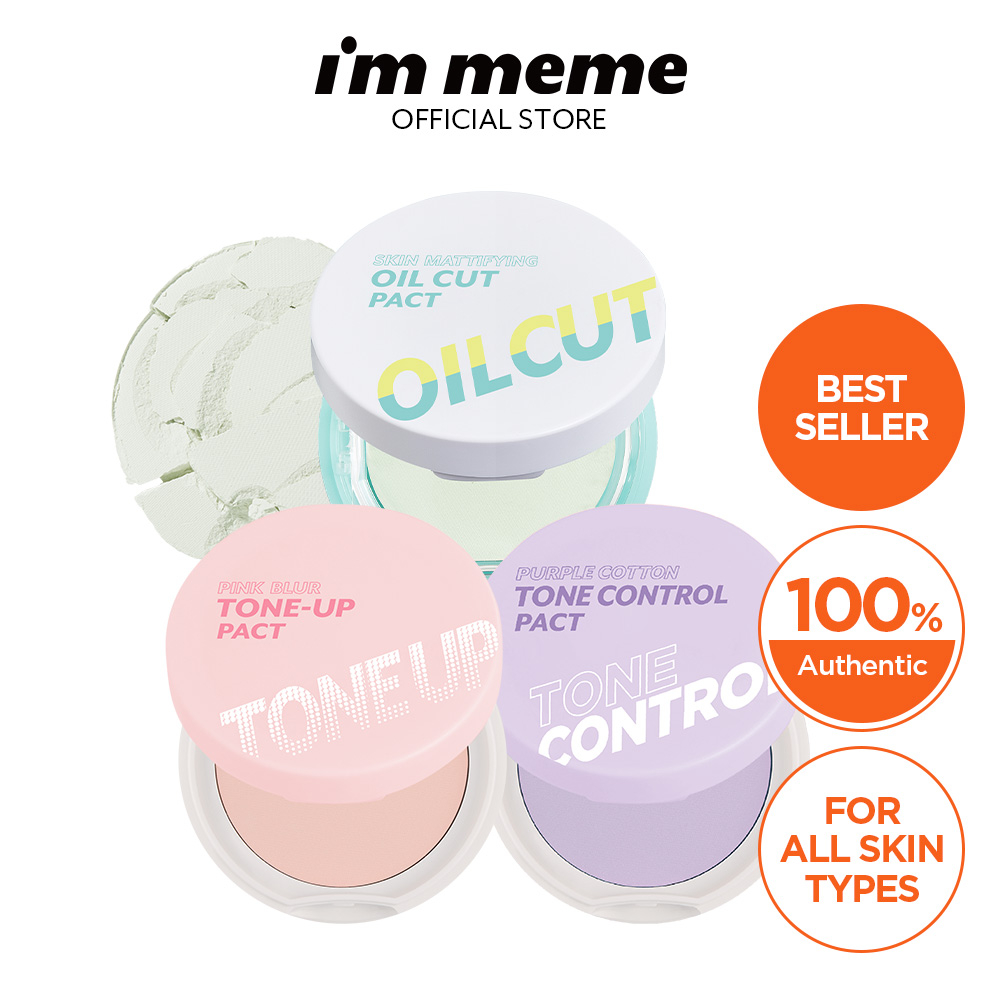 I'M Meme Purple Cotton Tone Control Pact