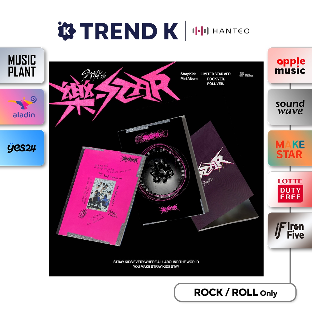 Stray Kids - Mini-Album '樂-STAR (ROCK STAR)' (HEADLINER Version) – KLOUD  K-Pop Store