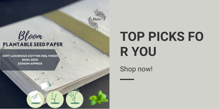 Plantable Basil Seed Paper | Sustainable | Handmade | Upcycled Cotton