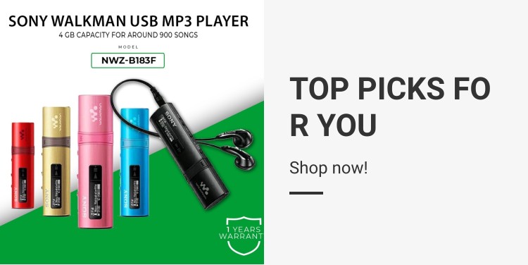 Sony NWZ-B183F MP3 Walkman Player 4GB (Original) 1 Year Warranty by Sony  Malaysia