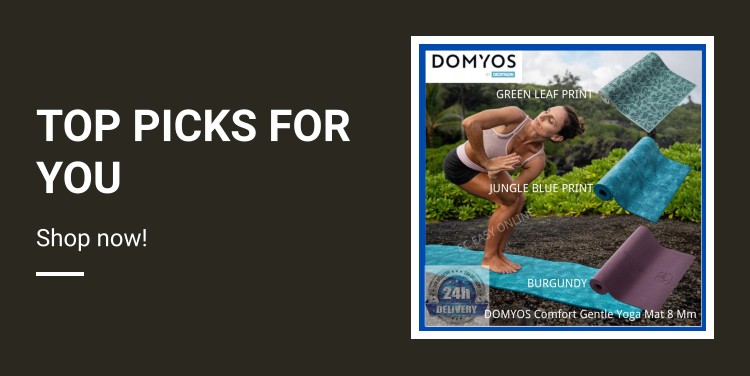 DECATHLON DOMYOS Comfort Gentle Yoga Mat 8 Mm