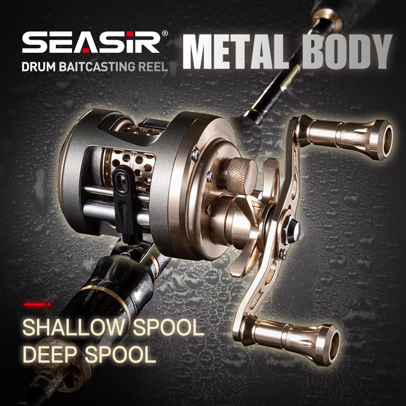  Drum Fishing Reel, 4.7:1 Fishing Reel Magnetic Force